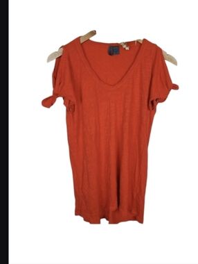 left of center Cold Shoulder Tee